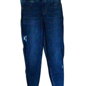 Spanx Distressed Ankle Jeans L